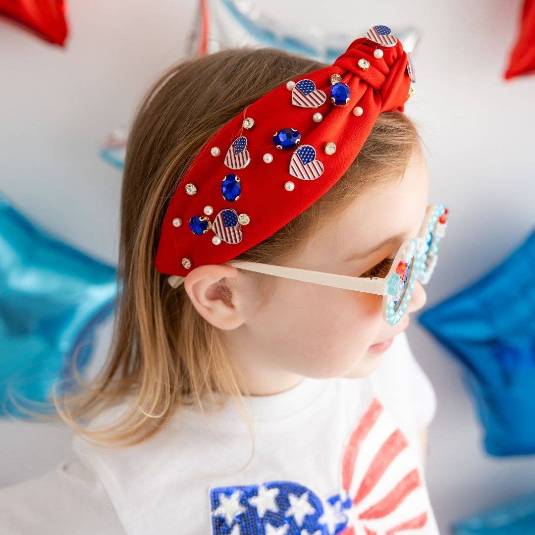 Patriotic Cutie Gemstone Headband - Mommy and Me