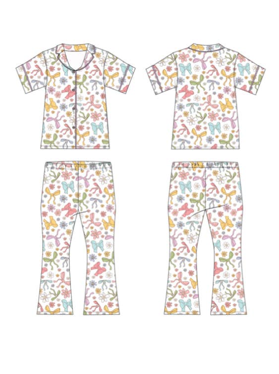 BOW GARDEN DREAM GIRL'S FLARE SET: 5/6