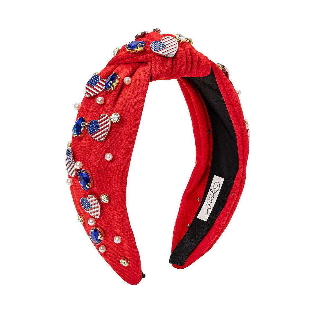 Patriotic Cutie Gemstone Women's Headband - Mommy and Me