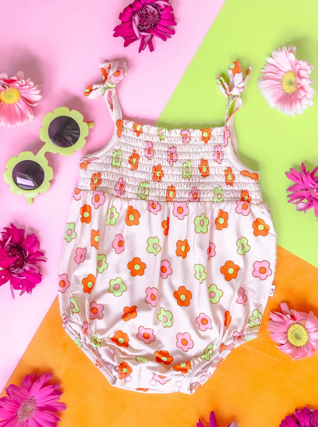 Feelin Flowerful Bamboo Bubble Romper