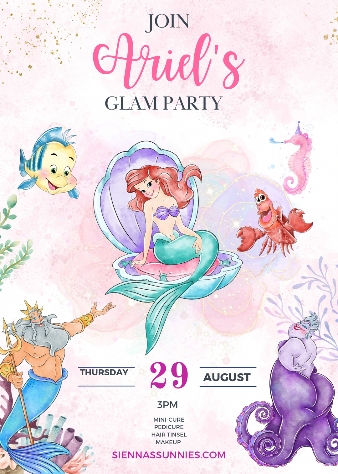 Ariel’s Afternoon Glam Party