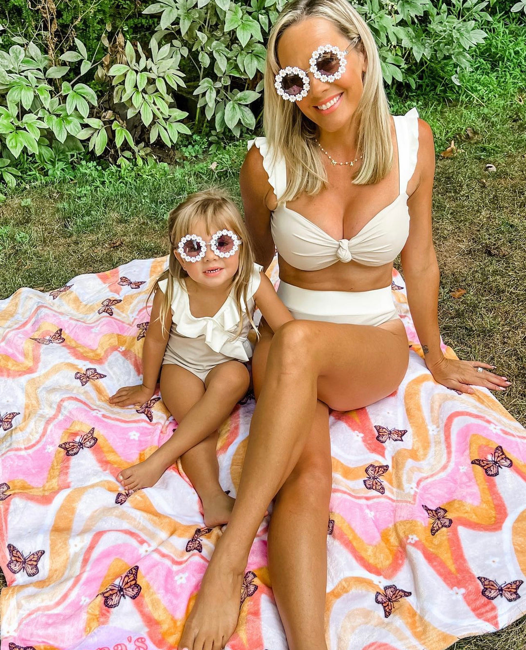 Mother Daughter Daisy Sunnie Set