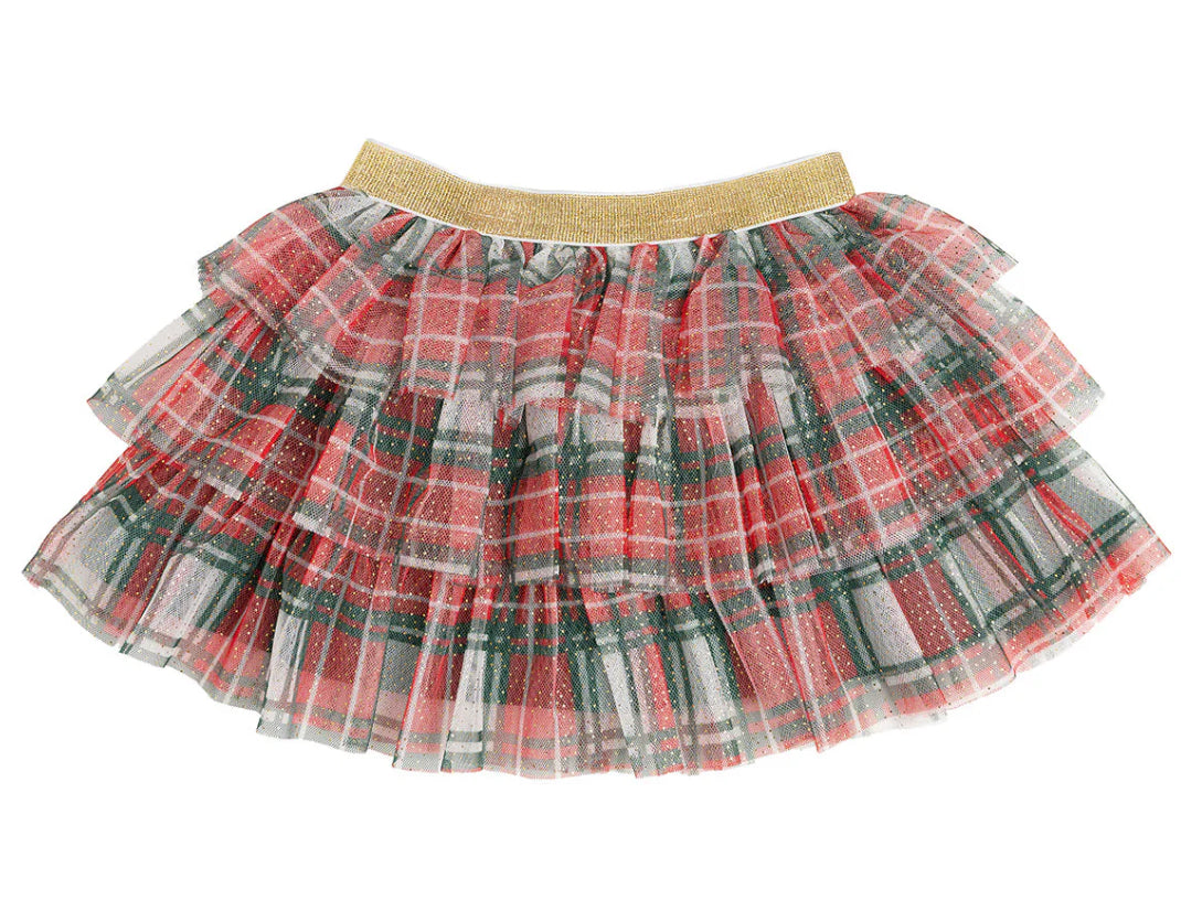 Christmas plaid tiered tutu