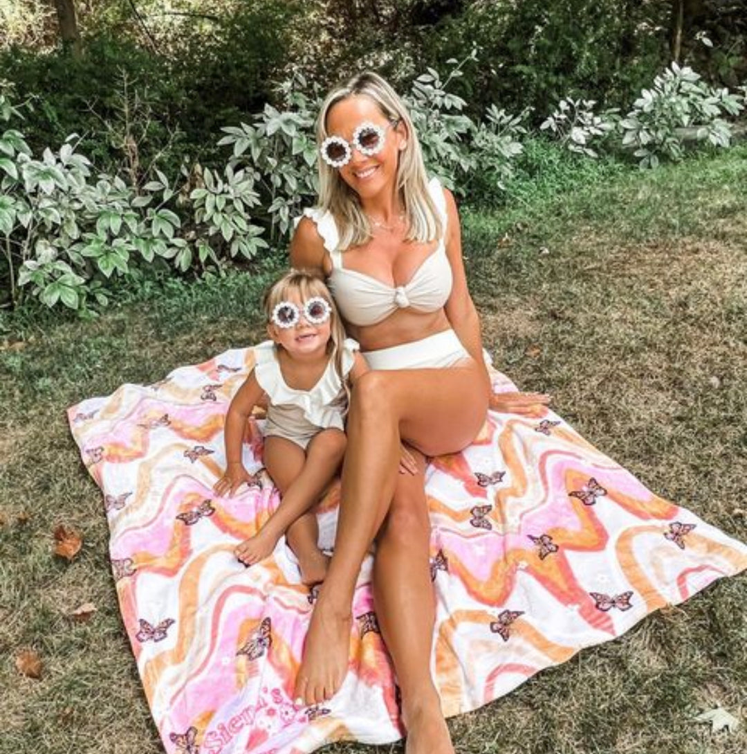 Mother Daughter Daisy Sunnie Set