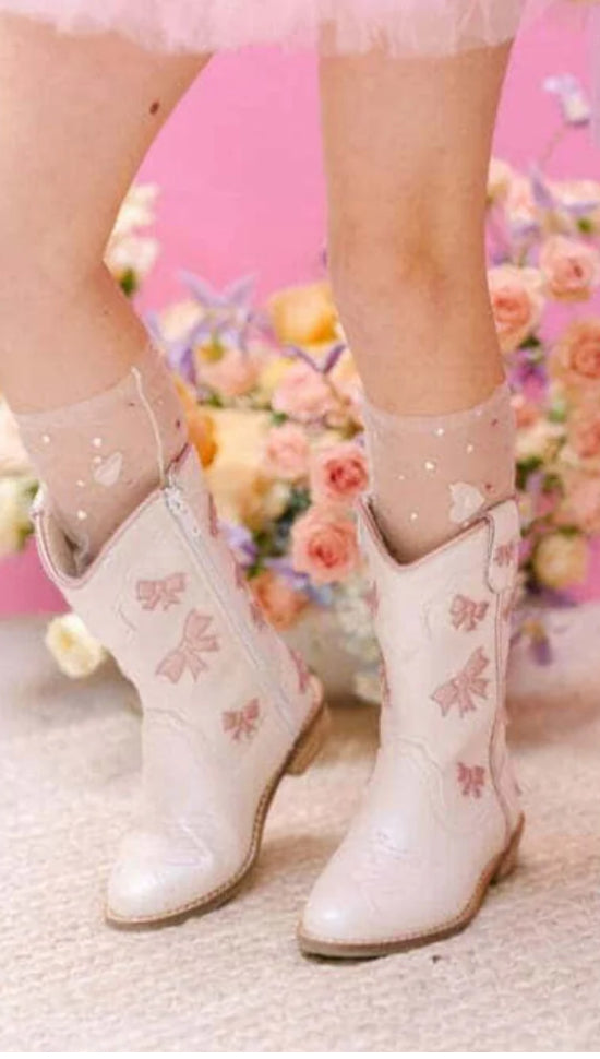 Pink Bow Boots