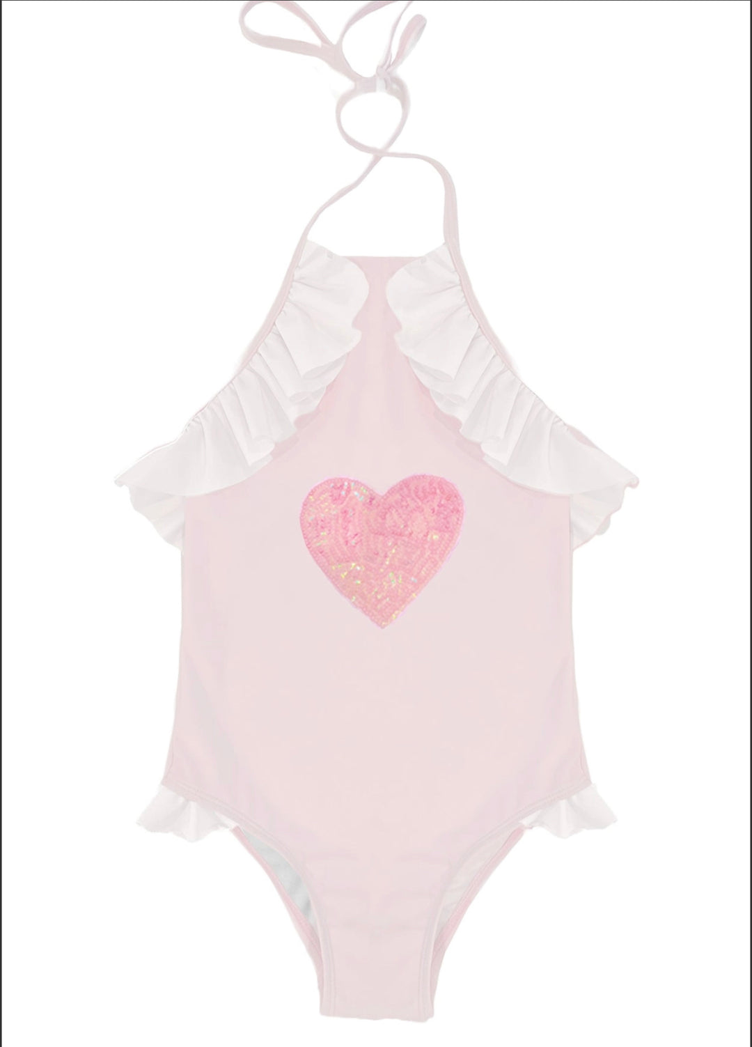 Pink White Heart Swimsuit