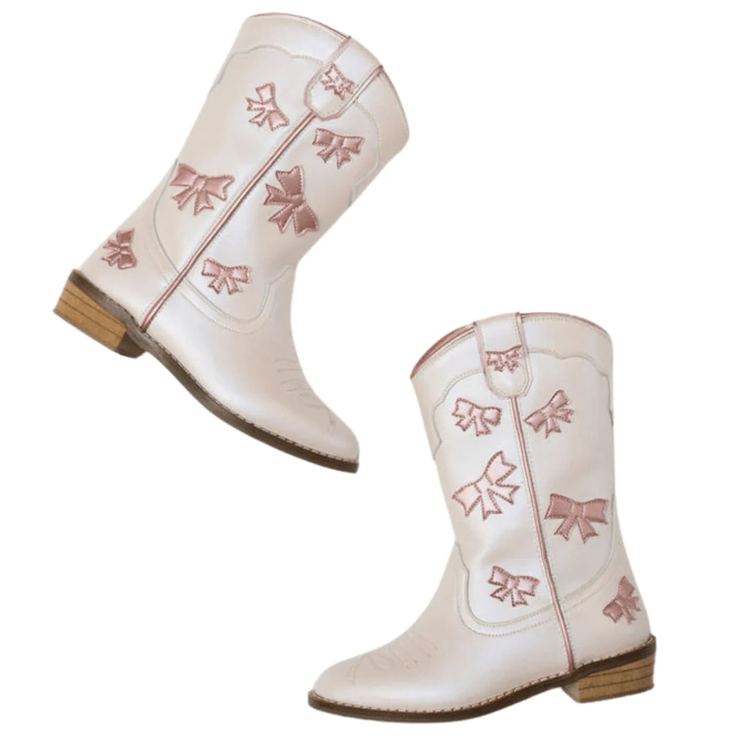 Pink Bow Boots