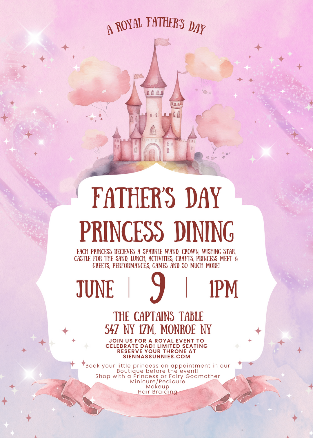 Father’s Day Princess Dining