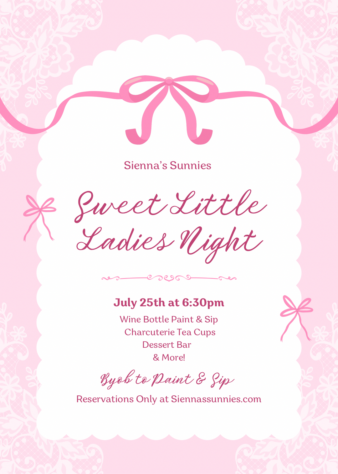 7/25 6:30pm Wine Bottle Paint & Sip