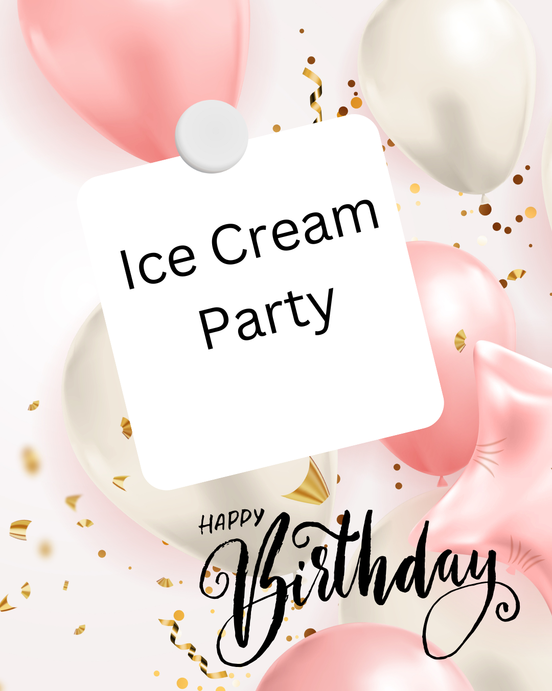 Ice Cream inspired party setup with themed decorations