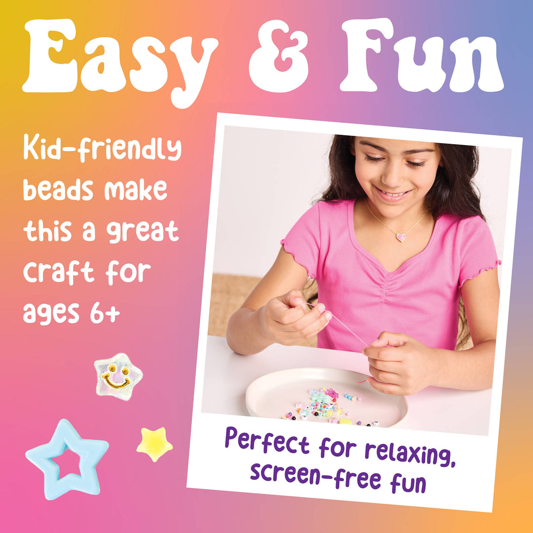 Backpack Keychain Kit for Kids - Makes 2 beaded keychains