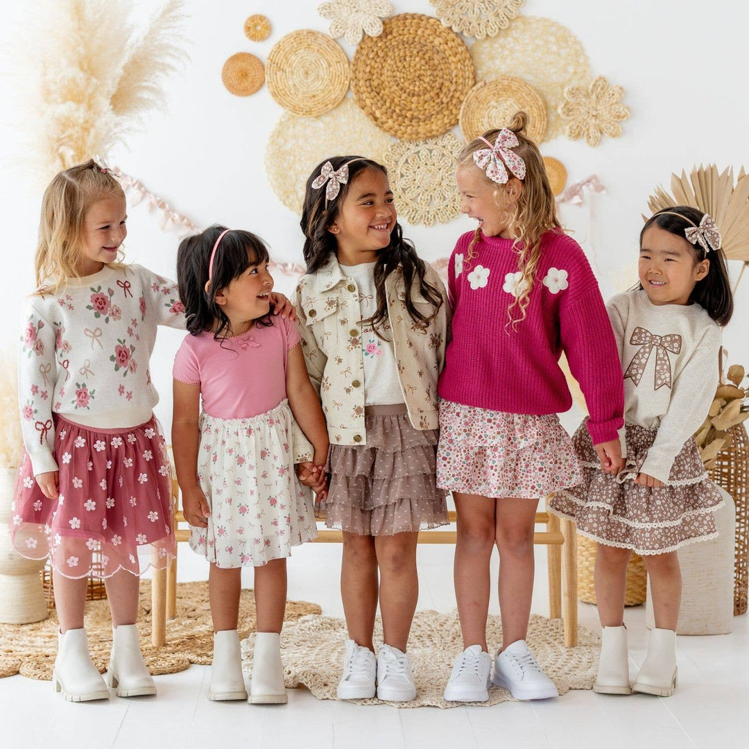 Berry Floral Skort - Kids Boutique Clothing - Fall