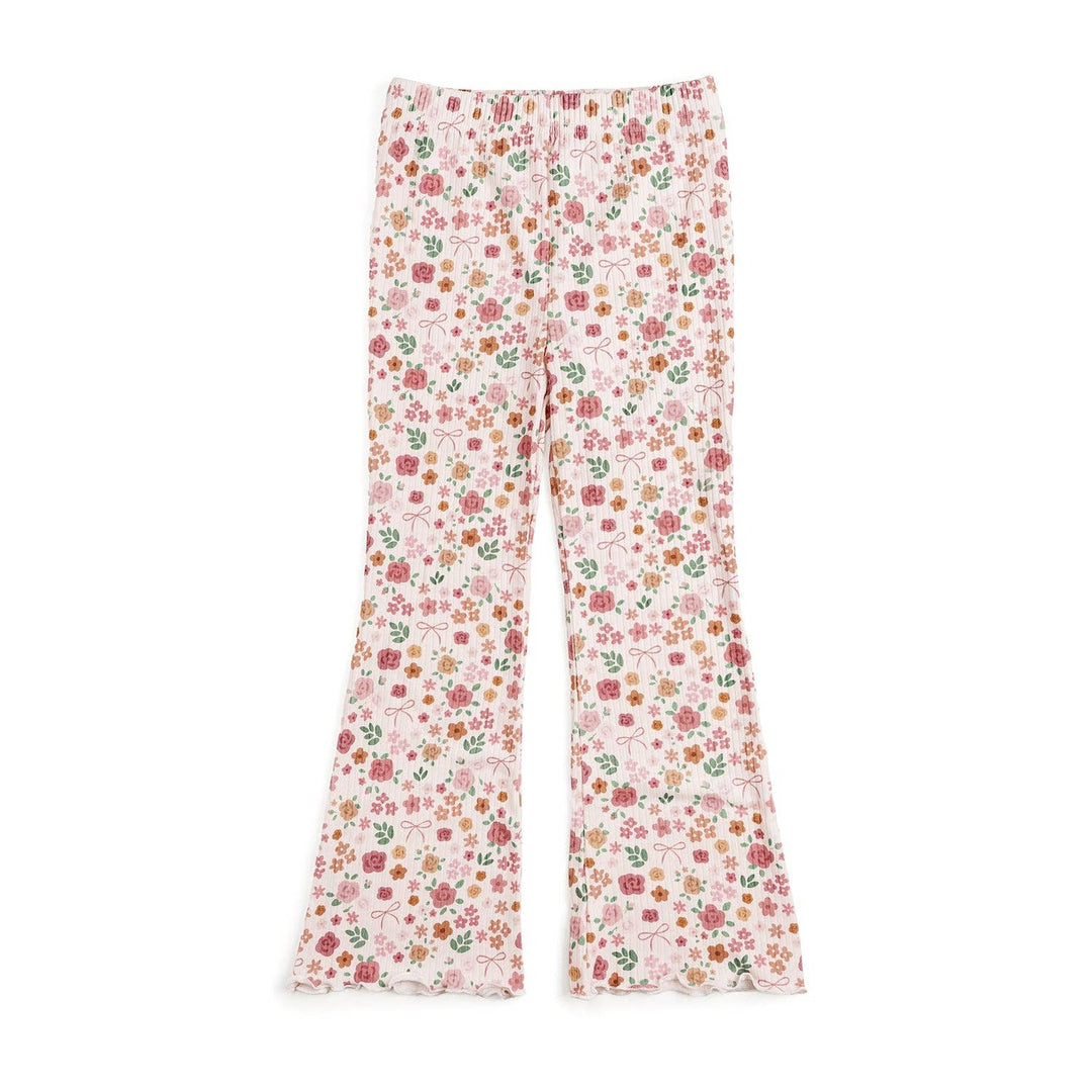 Berry Floral Flare Legging - Kids Boutique Clothing - Fall