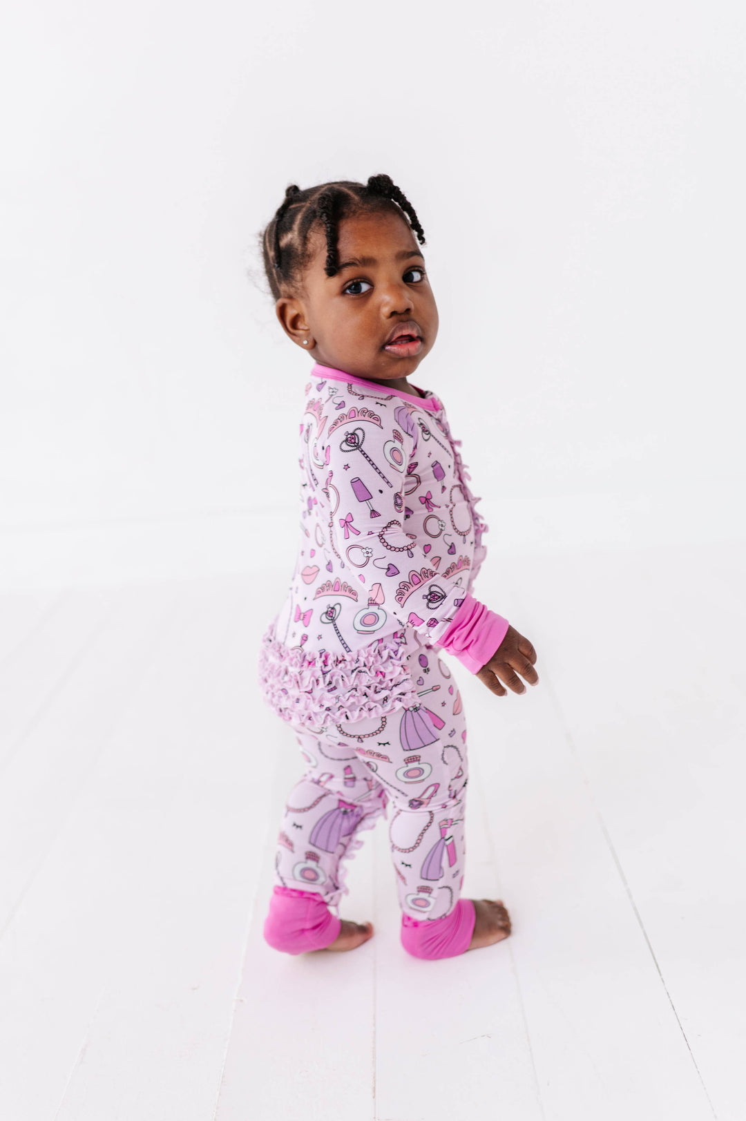 Sleeping Cutie Convertible Footies with Ruffle