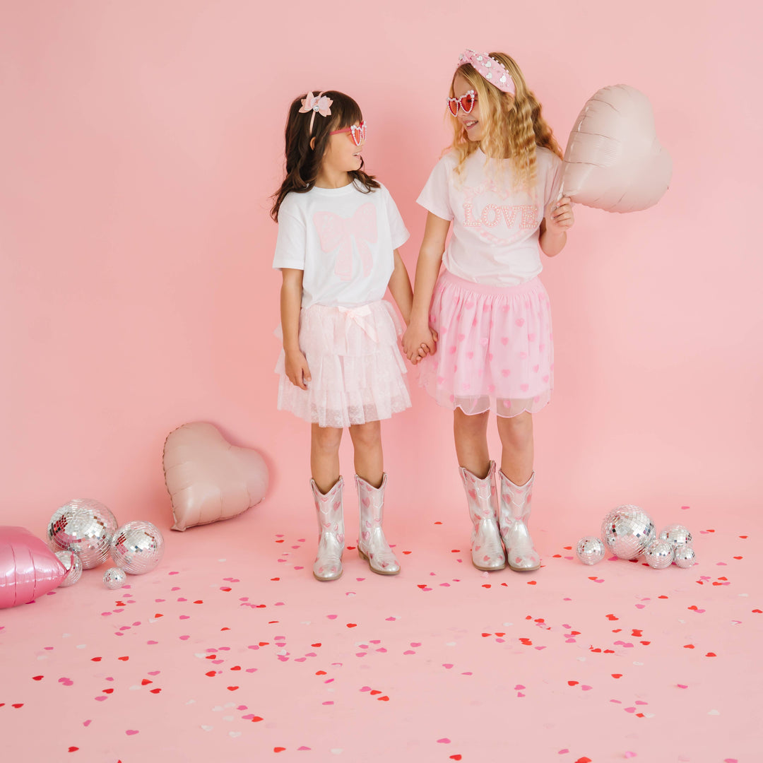 Bow Lace Tiered Tutu - Kids Boutique Clothing