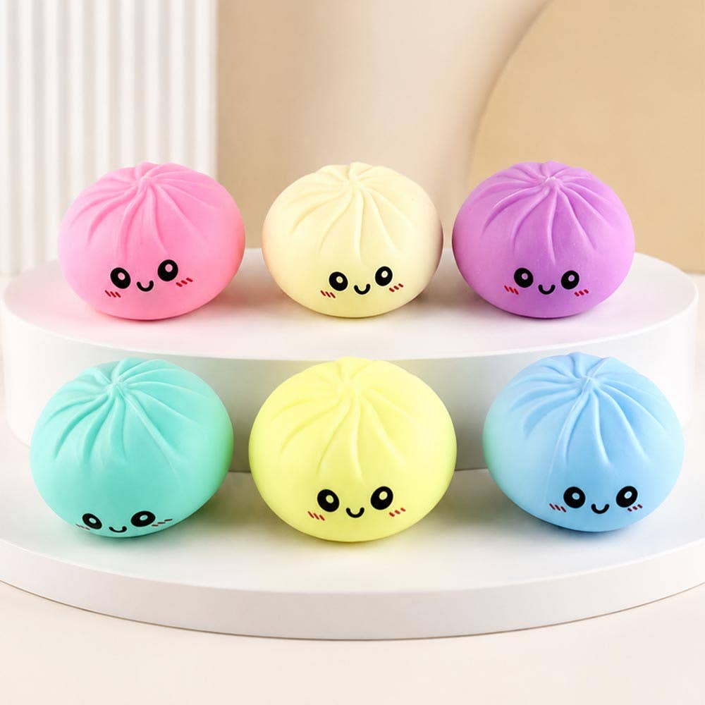 12PCS - Pastel Steamed Bao Bun Dumpling Squeeze Squishy Stress Relief Toy