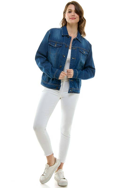 Boyfriend's Denim  jacket for the roomy and relaxed fit
