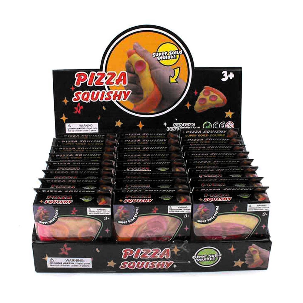24PCS - Pizza Slice Squeeze Squishy Stress Relief Toy
