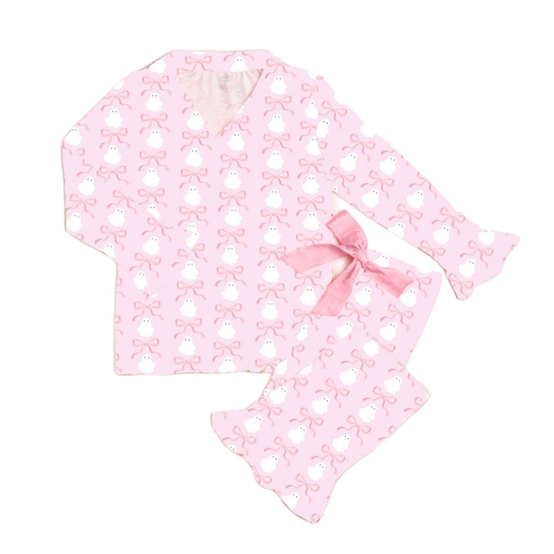 Coquette Ghost Halloween Women's Lounge Set - Mommy and Me