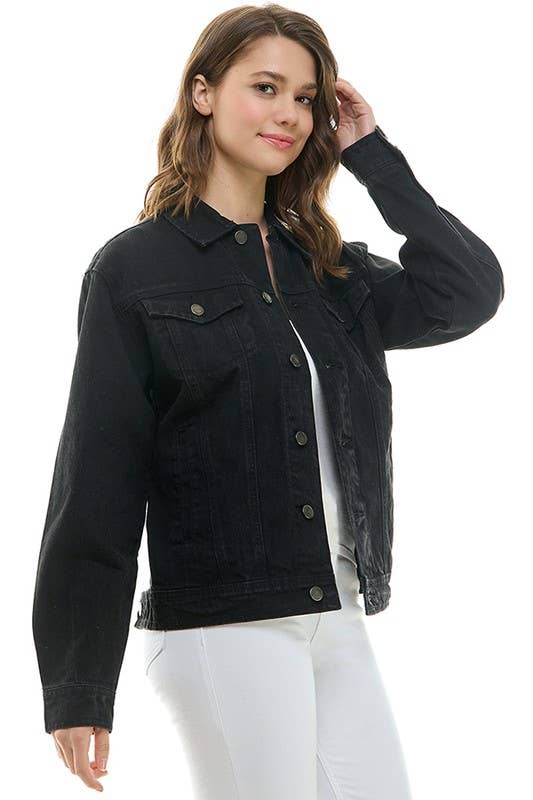 Boyfriend's Denim  jacket for the roomy and relaxed fit