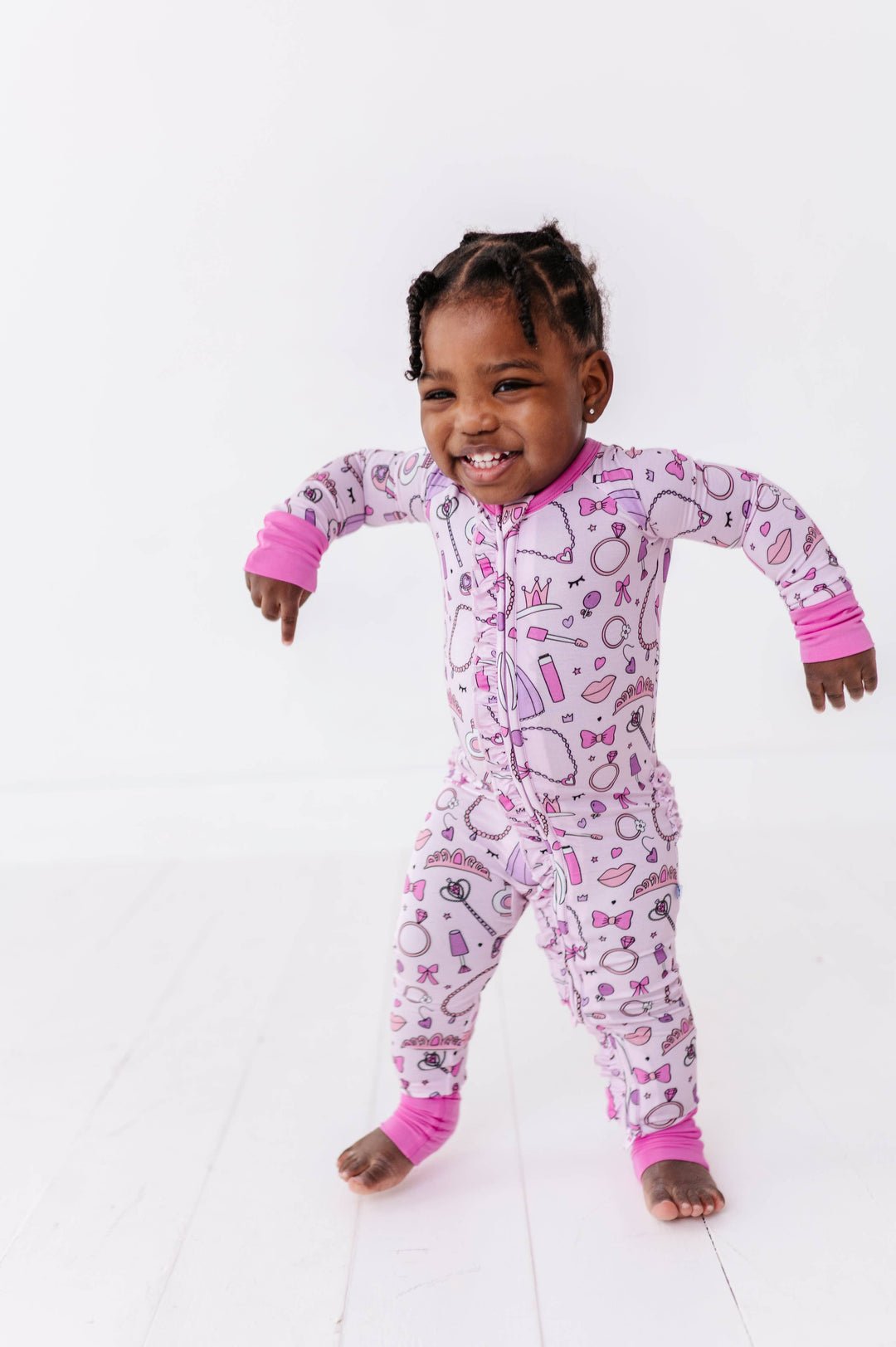 Sleeping Cutie Convertible Footies with Ruffle