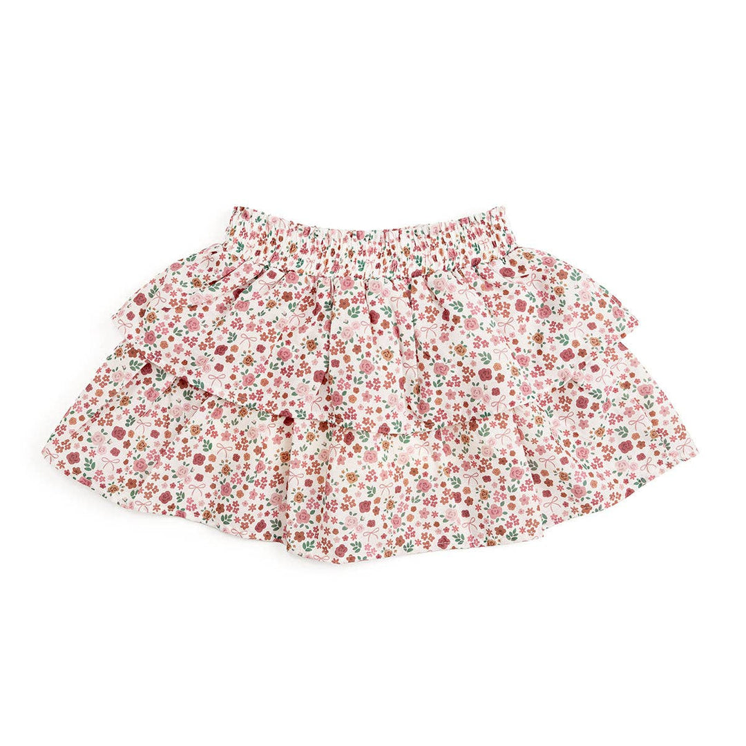 Berry Floral Skort - Kids Boutique Clothing - Fall