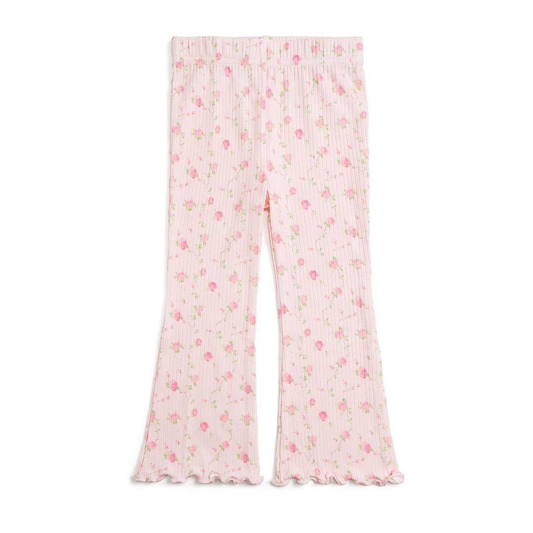 Pink Rose Flare Legging - Girls Clothes