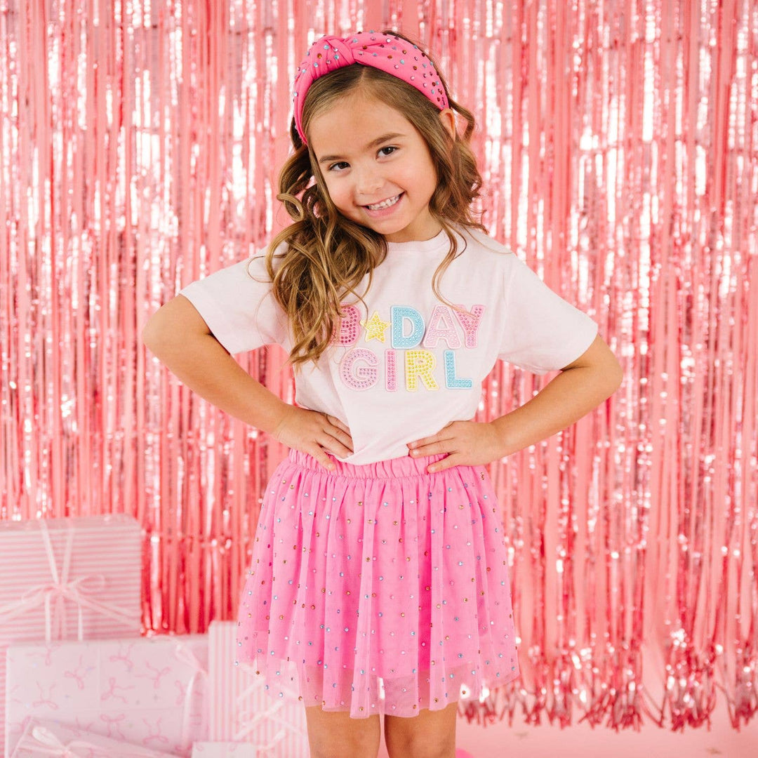 Raspberry Rhinestone Headband - Kids Hair Accessories