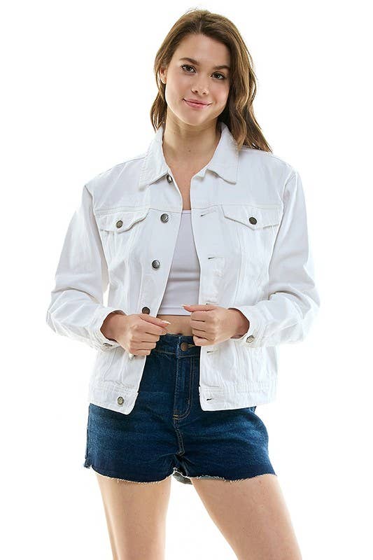Boyfriend's Denim  jacket for the roomy and relaxed fit