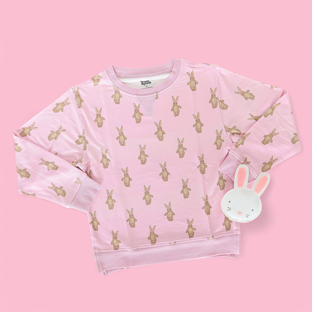 BLUSHIN' BUNNIES DREAM PULLOVER: 5/6T