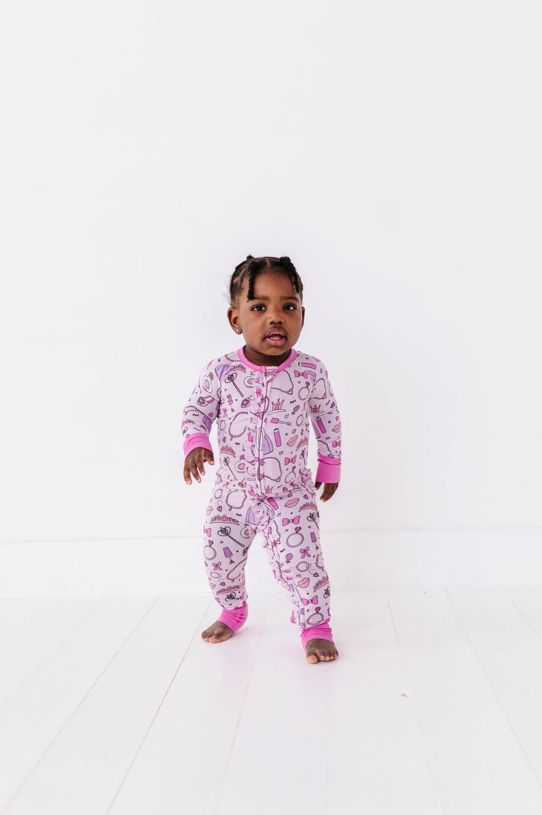 Sleeping Cutie Convertible Footies with Ruffle