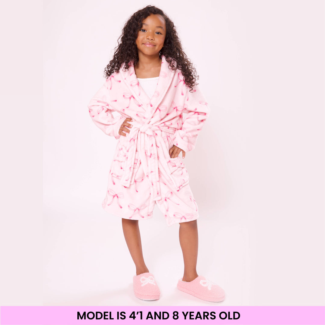 Fleece Printed Bath Robe