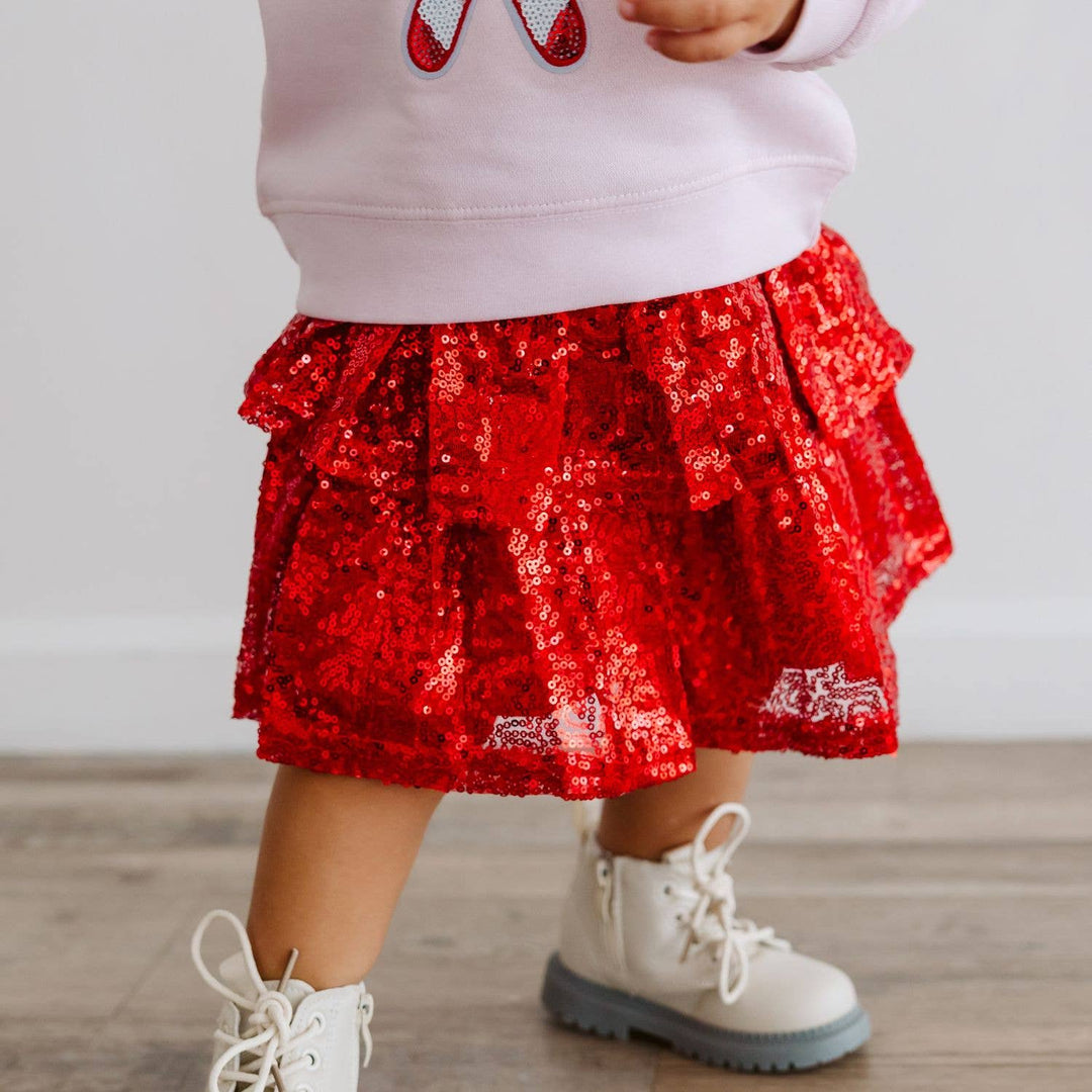 Ruby Sequin Tutu Skirt - Kids Clothing - Holiday