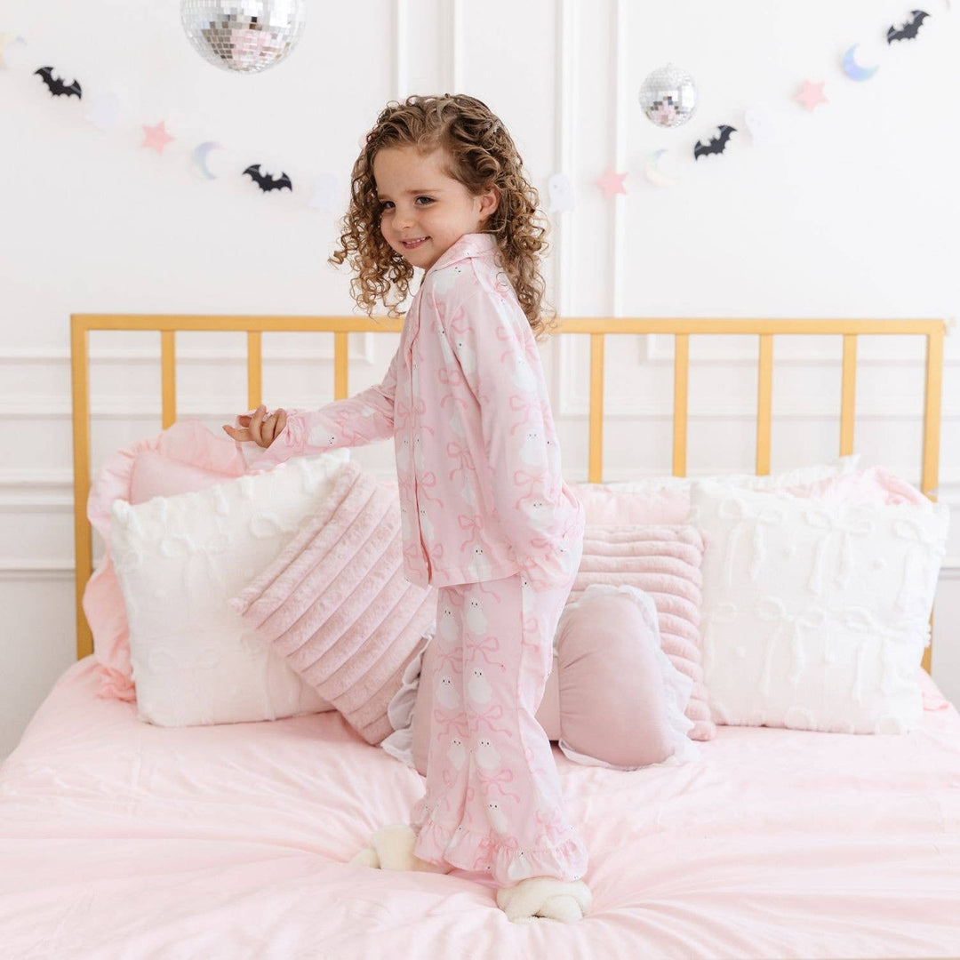 Coquette Ghost Halloween Lounge Set - Mommy and Me