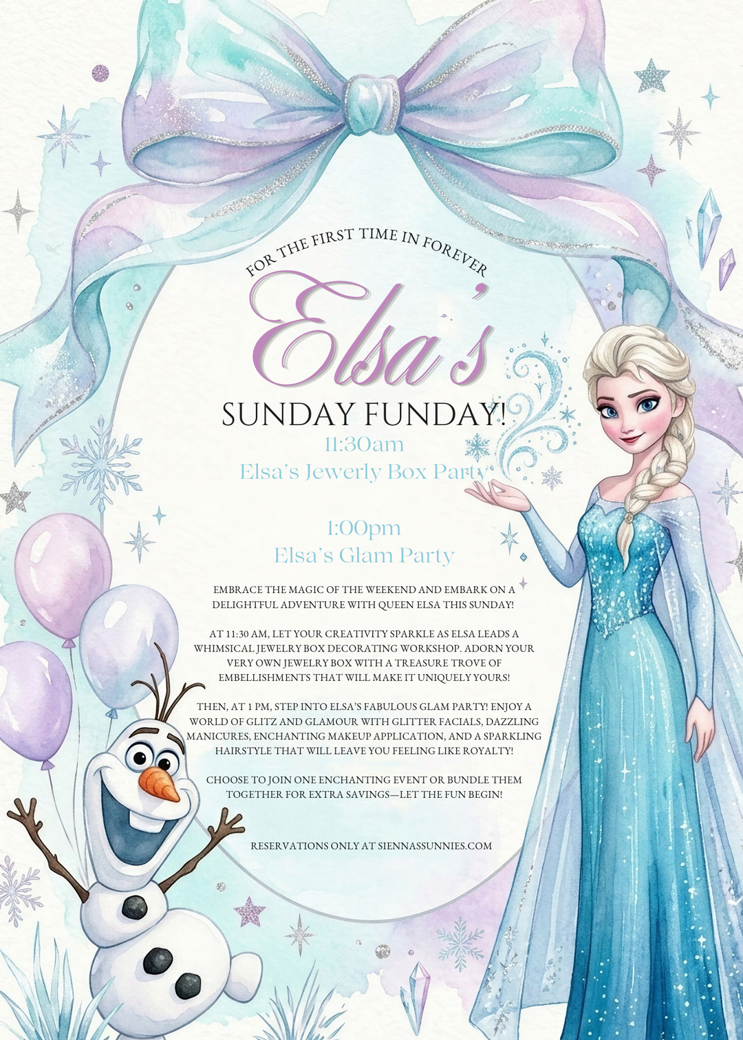 Elsa’s Sunday Funday