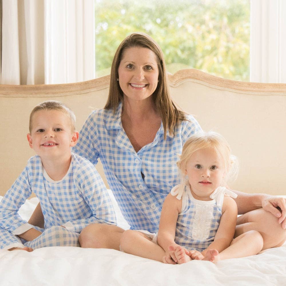 Gown with Bloomers - Blue Gingham