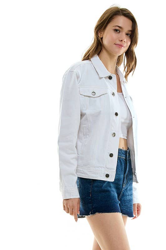 Boyfriend's Denim  jacket for the roomy and relaxed fit