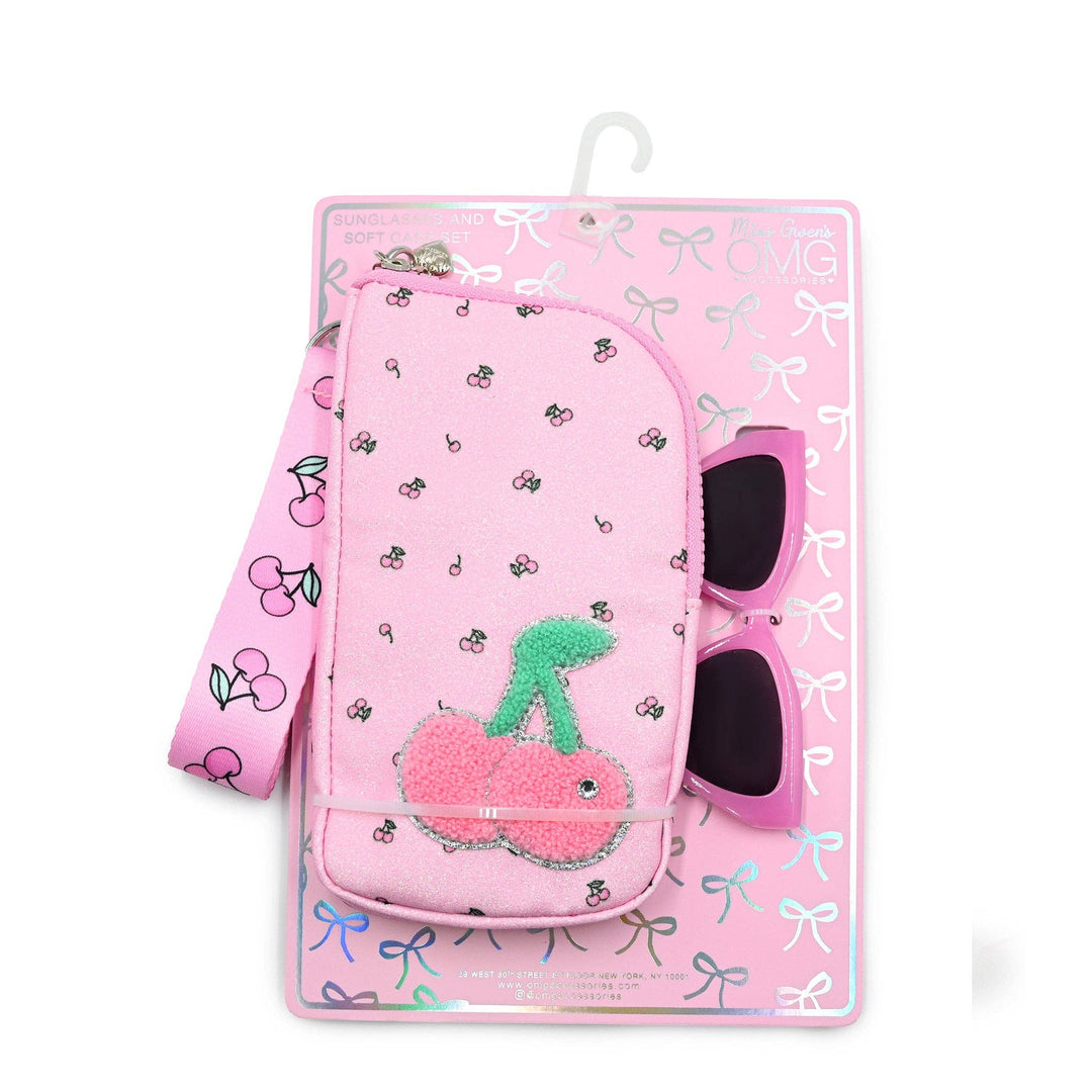 Cherry Wristlet Case and Sunglasses