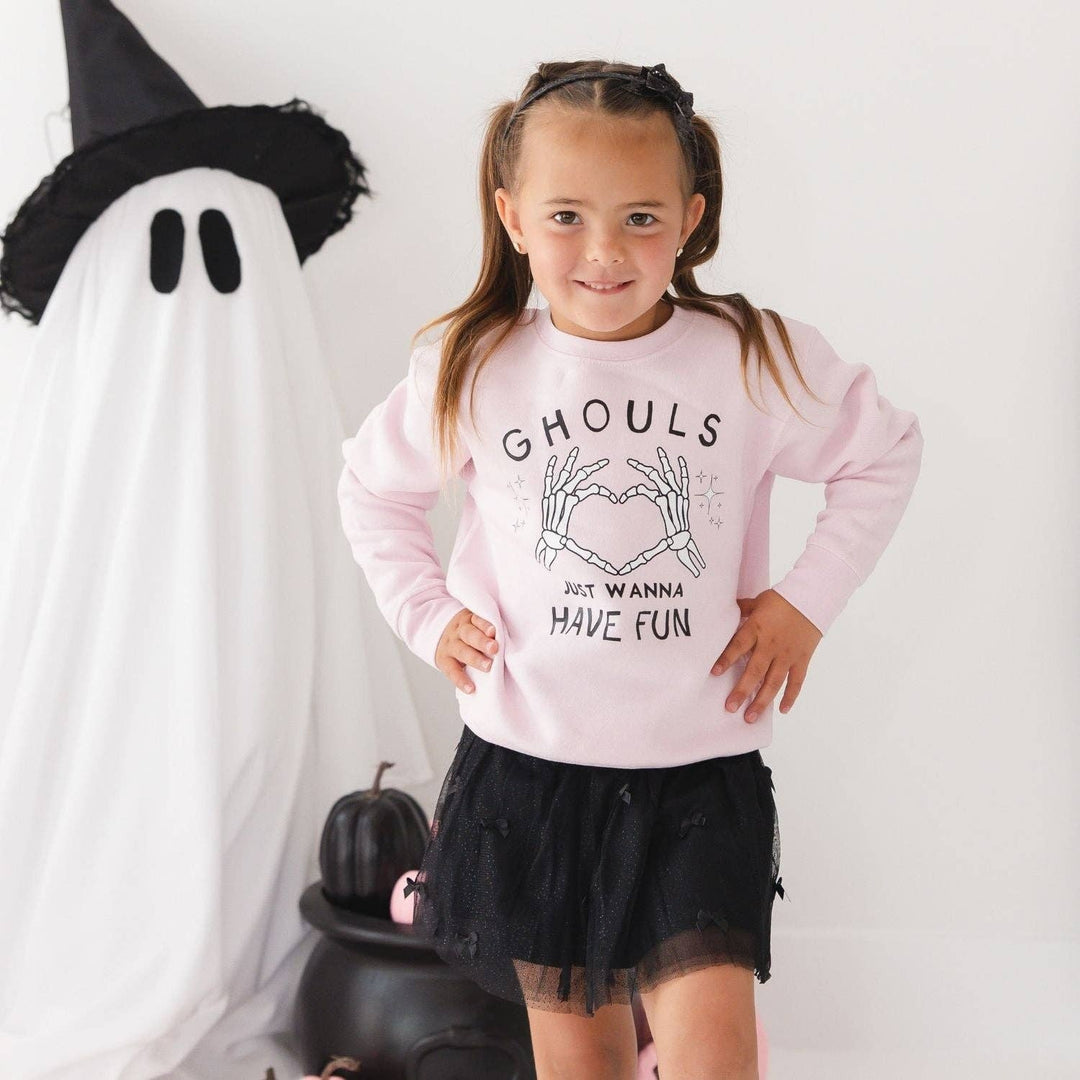 Ghouls Just Wanna Have Fun Halloween Sweatshirt - Kids