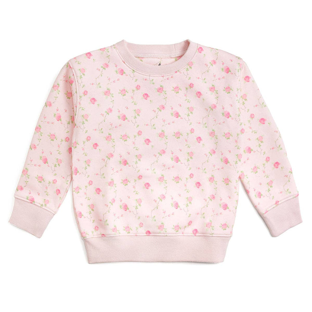 Pink Rose Sweatshirt - Kids Boutique Clothing