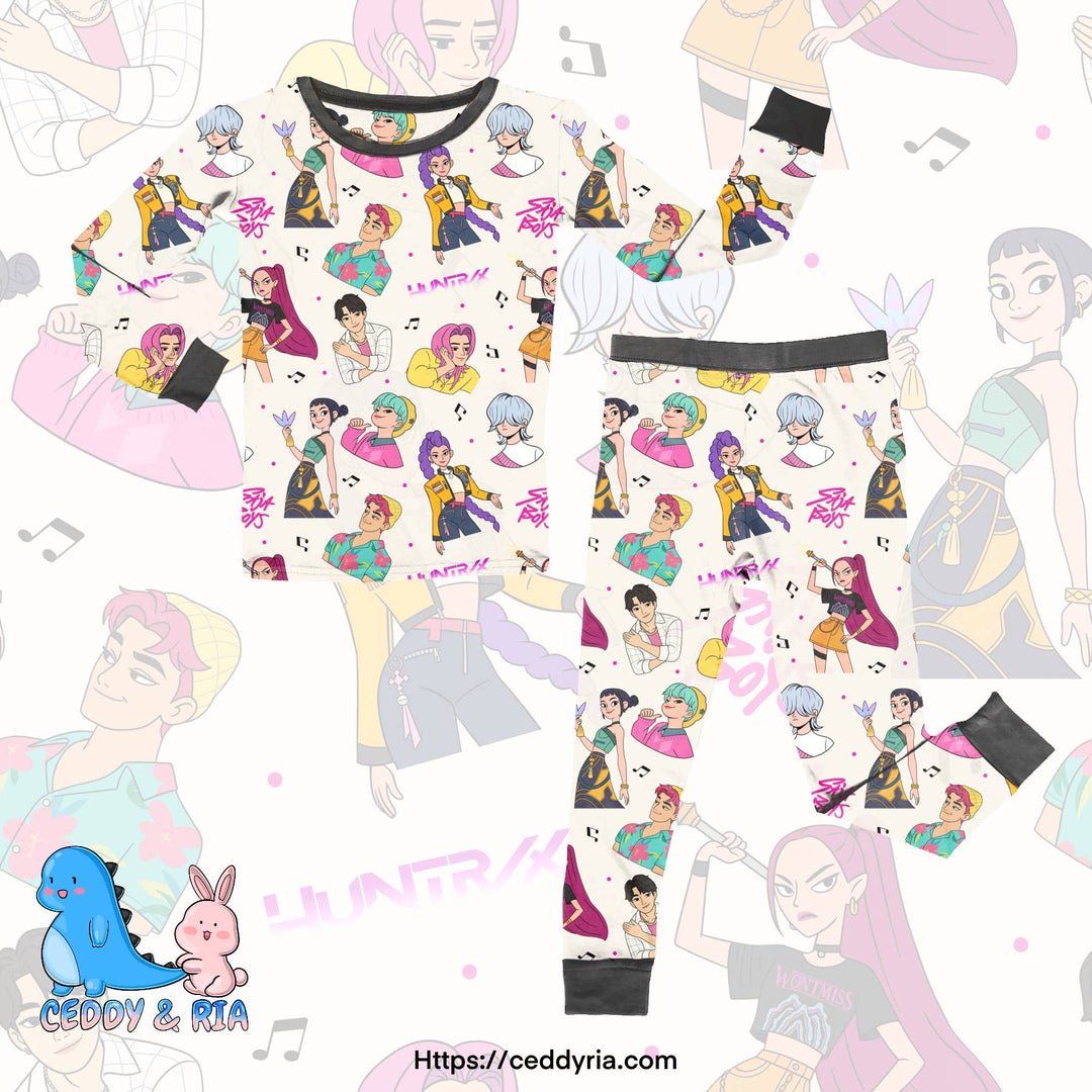 Kpop boys girls bamboo 2piece set
