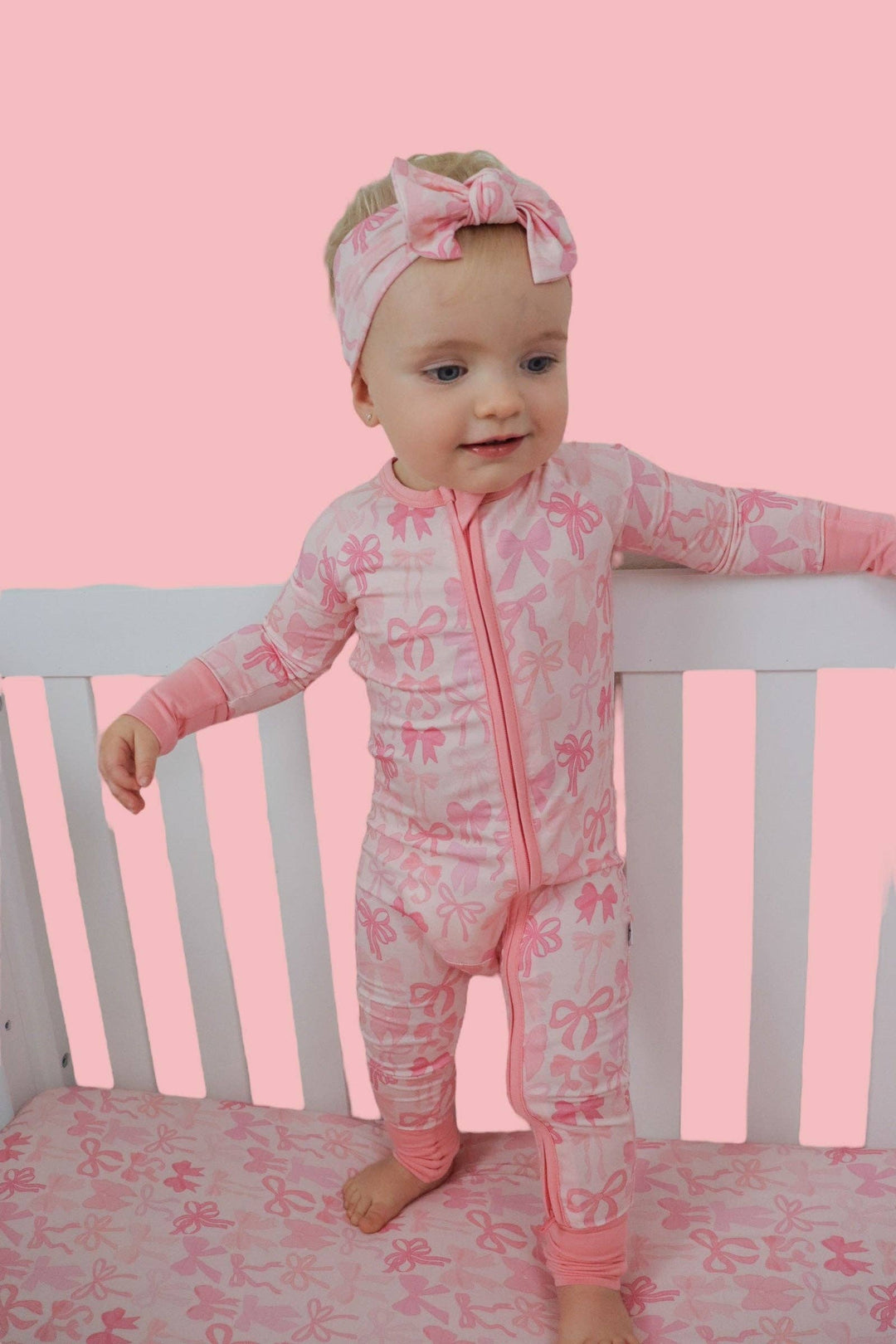 PRE-ORDER BLISSFUL BOWS DREAM ROMPER: 6-12M