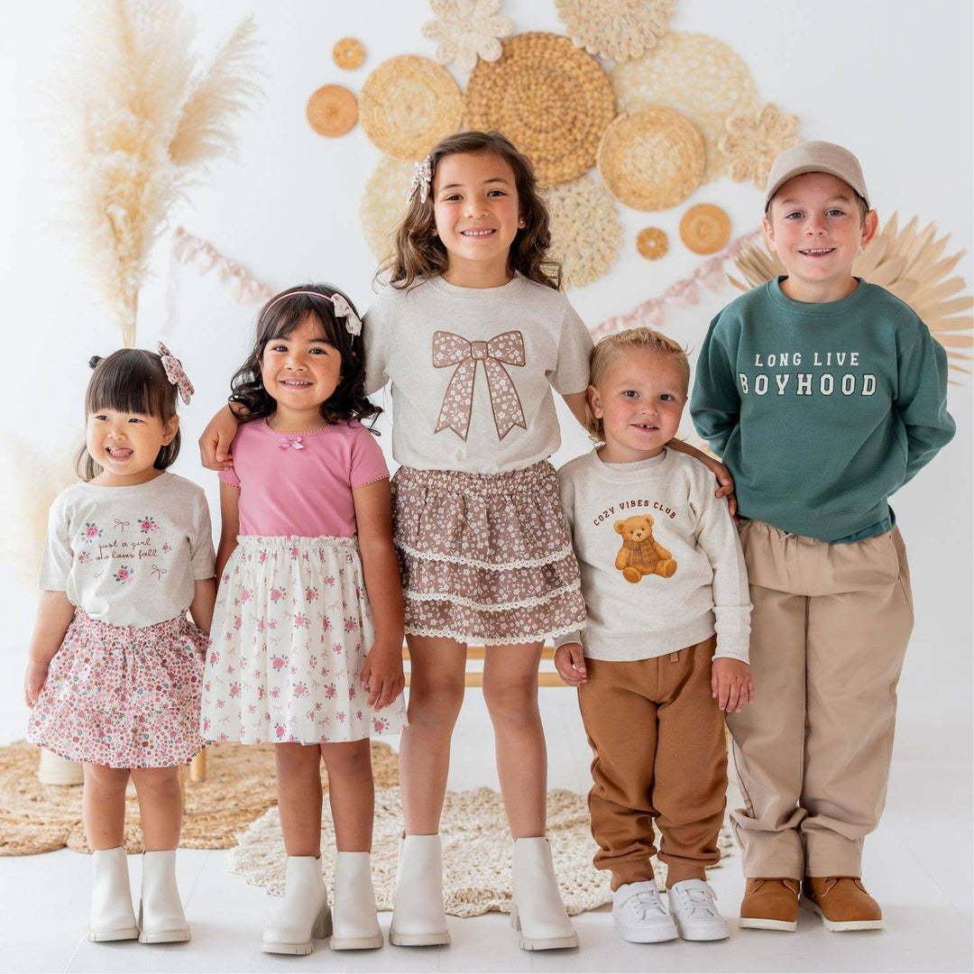 Berry Floral Skort - Kids Boutique Clothing - Fall