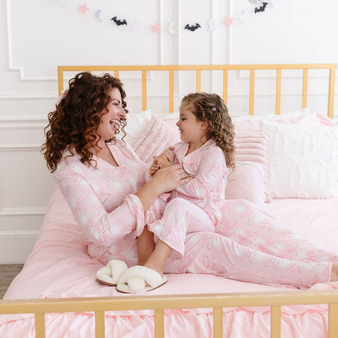 Coquette Ghost Halloween Lounge Set - Mommy and Me