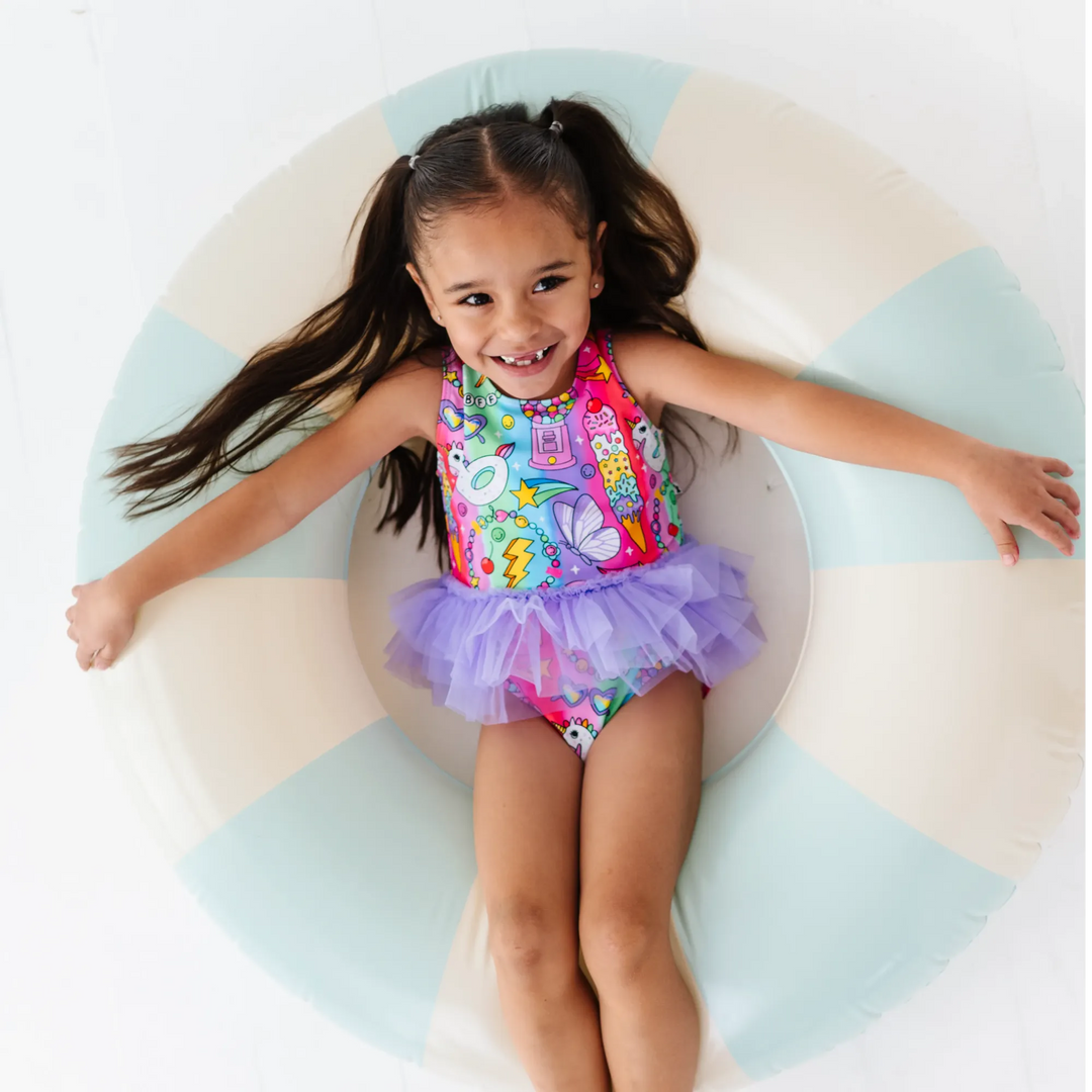 Rocket Lion Girls Swimsuit With Tutu: 5/6
