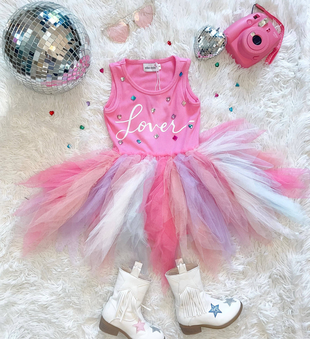 Lover Bejeweled Tulle DressÂ : 4t