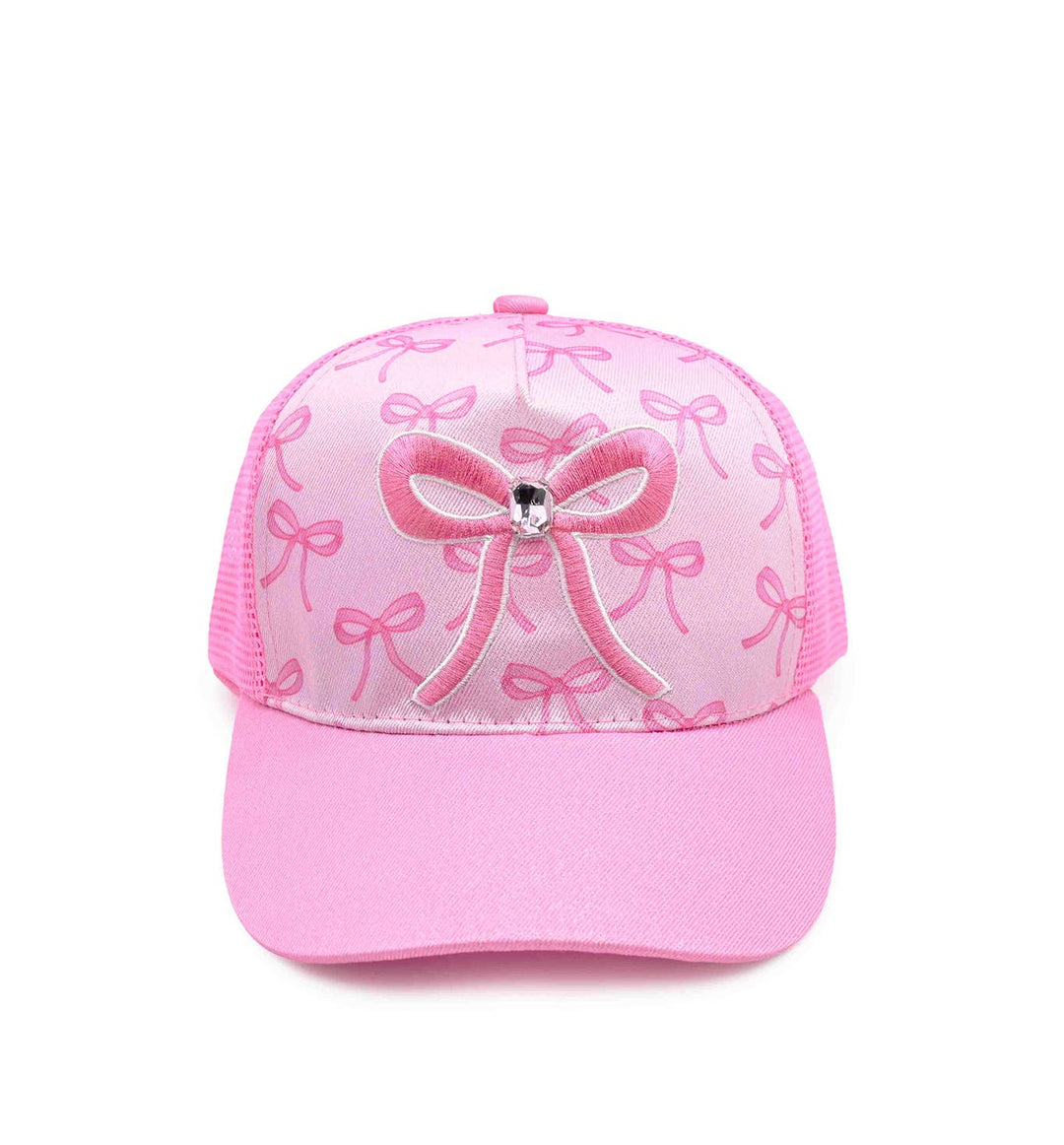 Bow Printed Trucker Hat