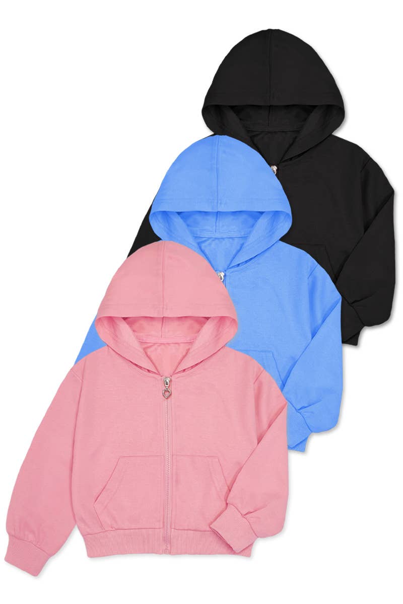 TFJ-3005T Toddler's Knit Terry Zip-Up Hoodie