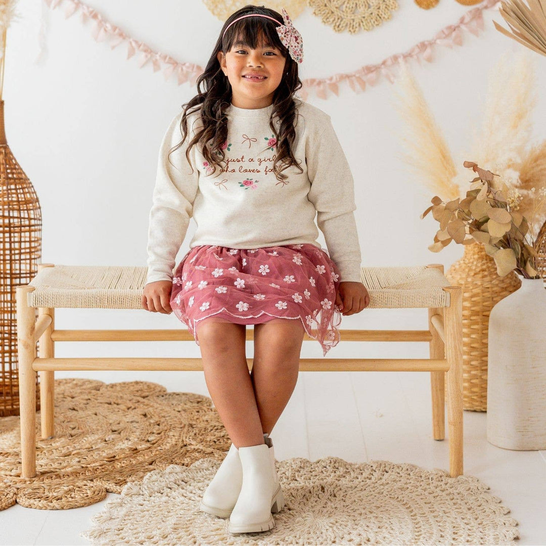 Just A Fall Girl Sweatshirt - Kids Clothing - Fall