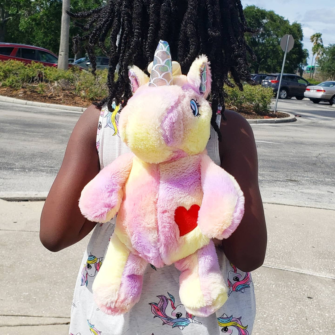 SALE! Plushie Heart Unicorn Backpack - Pink 🦄